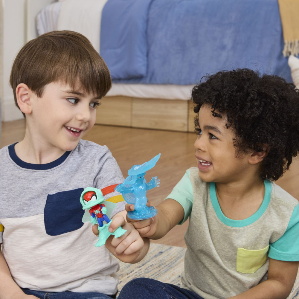 SPIDEY SI PRIETENII LUI UIMITORI MARVEL WATER WEBS SET 2 FIGURINE SPIDEY SI HYDRO MAN CU ACCESORII [4]