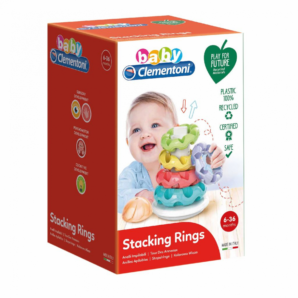 Jucarie de stivuit cu inele 6 luni+ Clementoni [3]