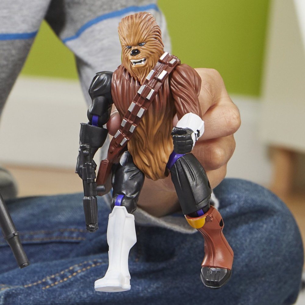 STAR WARS MIX MASHERS SET FIGURINA CHEWBACCA 12CM SI ACCESORII [4]