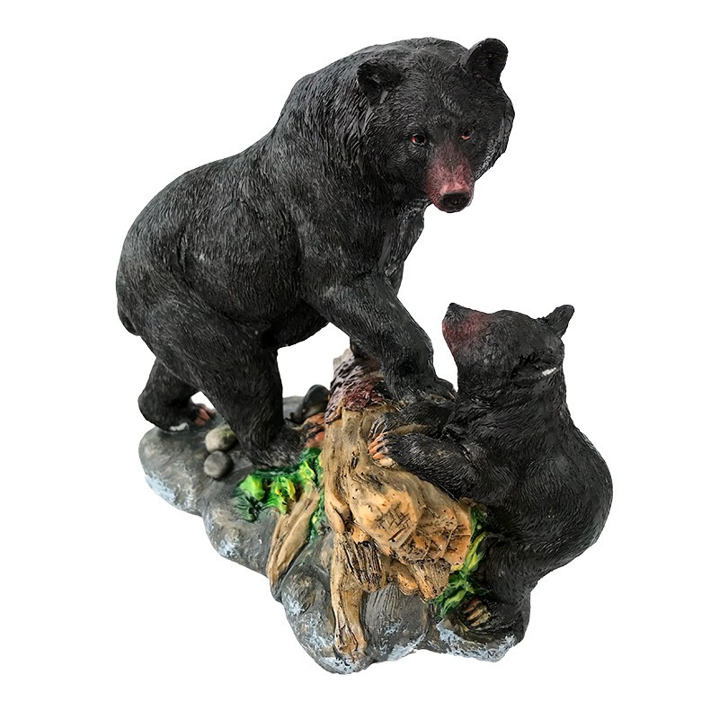 Statueta din rasina 18x18 cm urs cu pui [2]