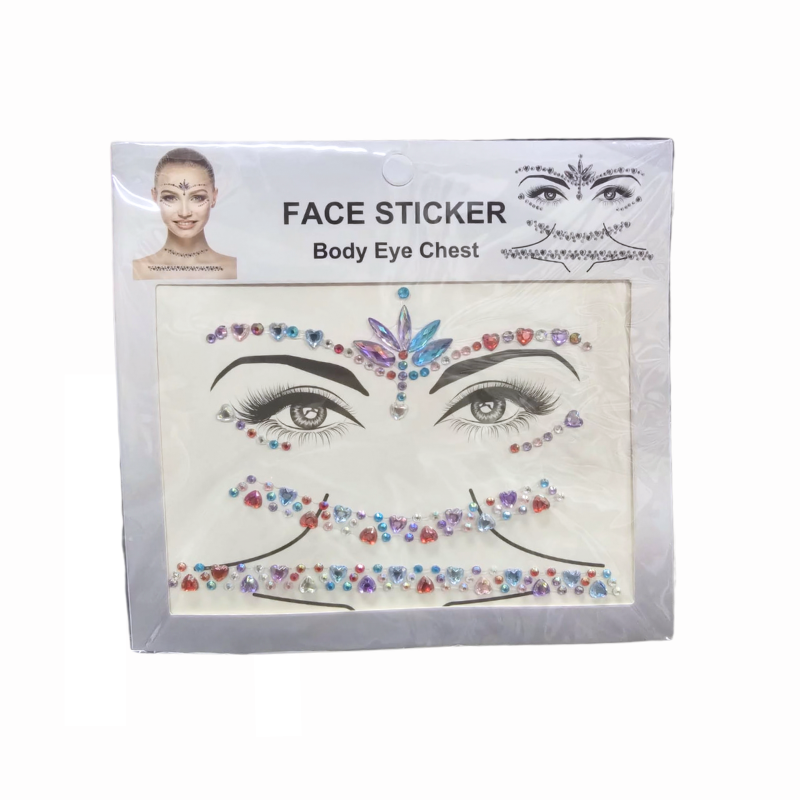 Set stickere autoadezive Face Sticker Body Eye Chest culori diferite [4]