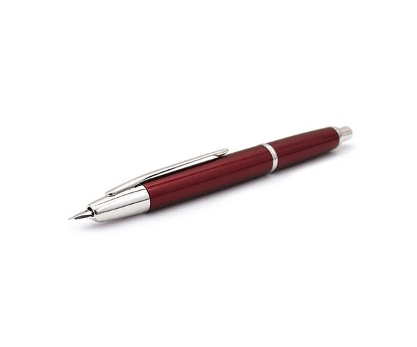 Stilou Capless Decimo Pilot rosu penita aur 18K alb [3]