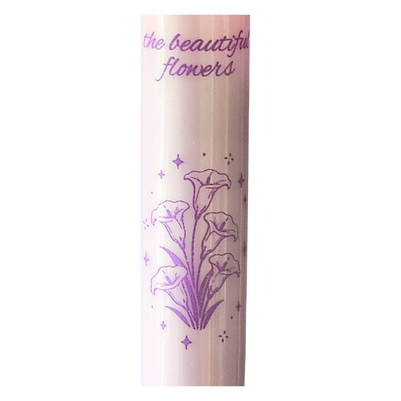 Stilou cu cerneala termosensibila cu stergere Beautiful Flowers 0.38mm culori diferite [2]