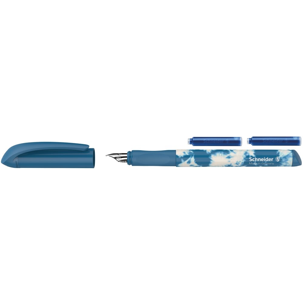 Stilou Schneider Easy albastru penita M blister cu 2 rezerve [3]