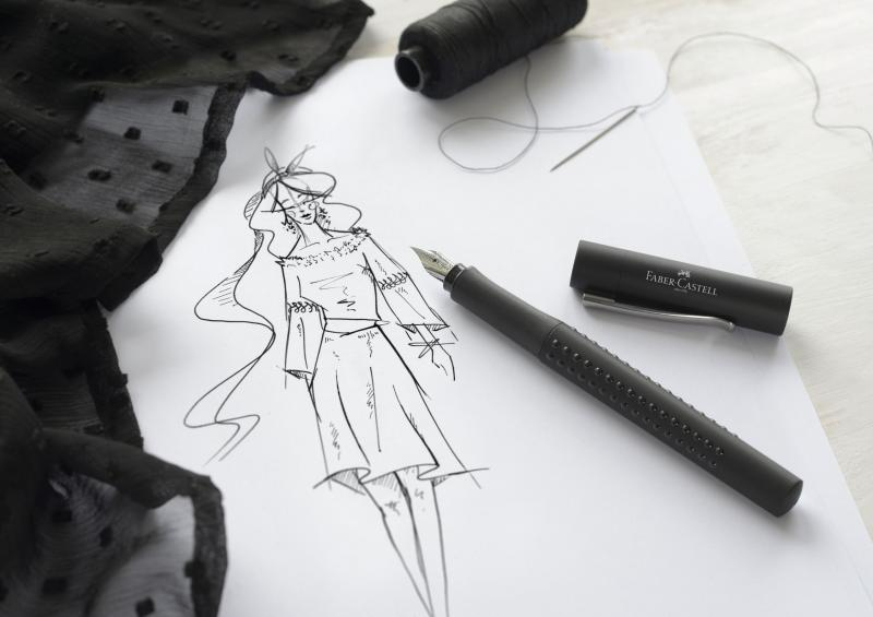 Stilou Faber-Castell Grip 2011 negru penita F [3]