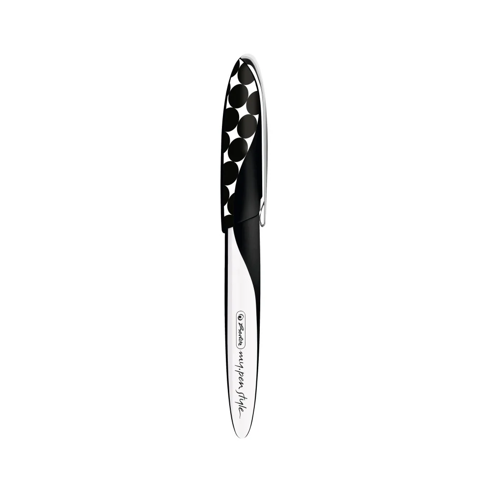 Stilou Herlitz my.pen Style penita M motiv Just Black blister [2]