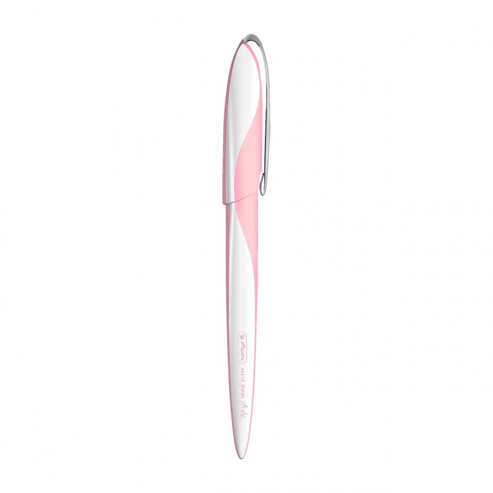 Stilou Herlitz my.pen Style caligrafie 3 penite roz 4 rezerve [3]