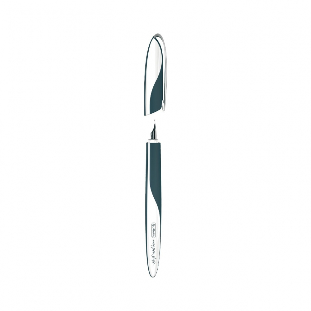 Stilou Herlitz my.pen Style penita M gri blister [2]