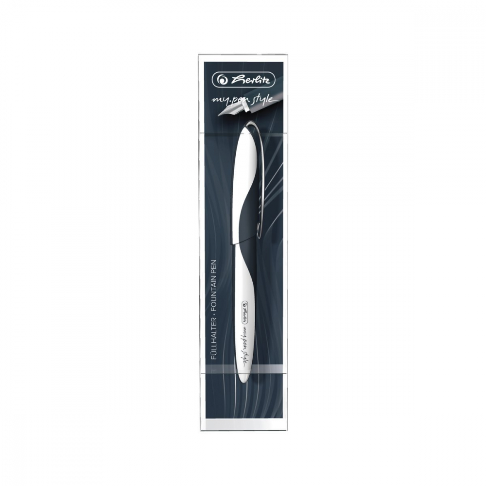 Stilou Herlitz my.pen Style penita M gri blister [4]