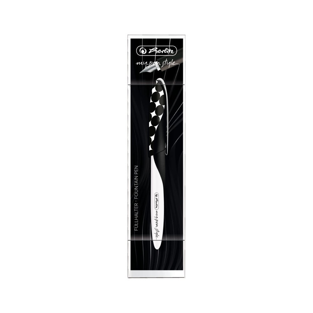 Stilou Herlitz my.pen Style penita M motiv Just Black blister [3]