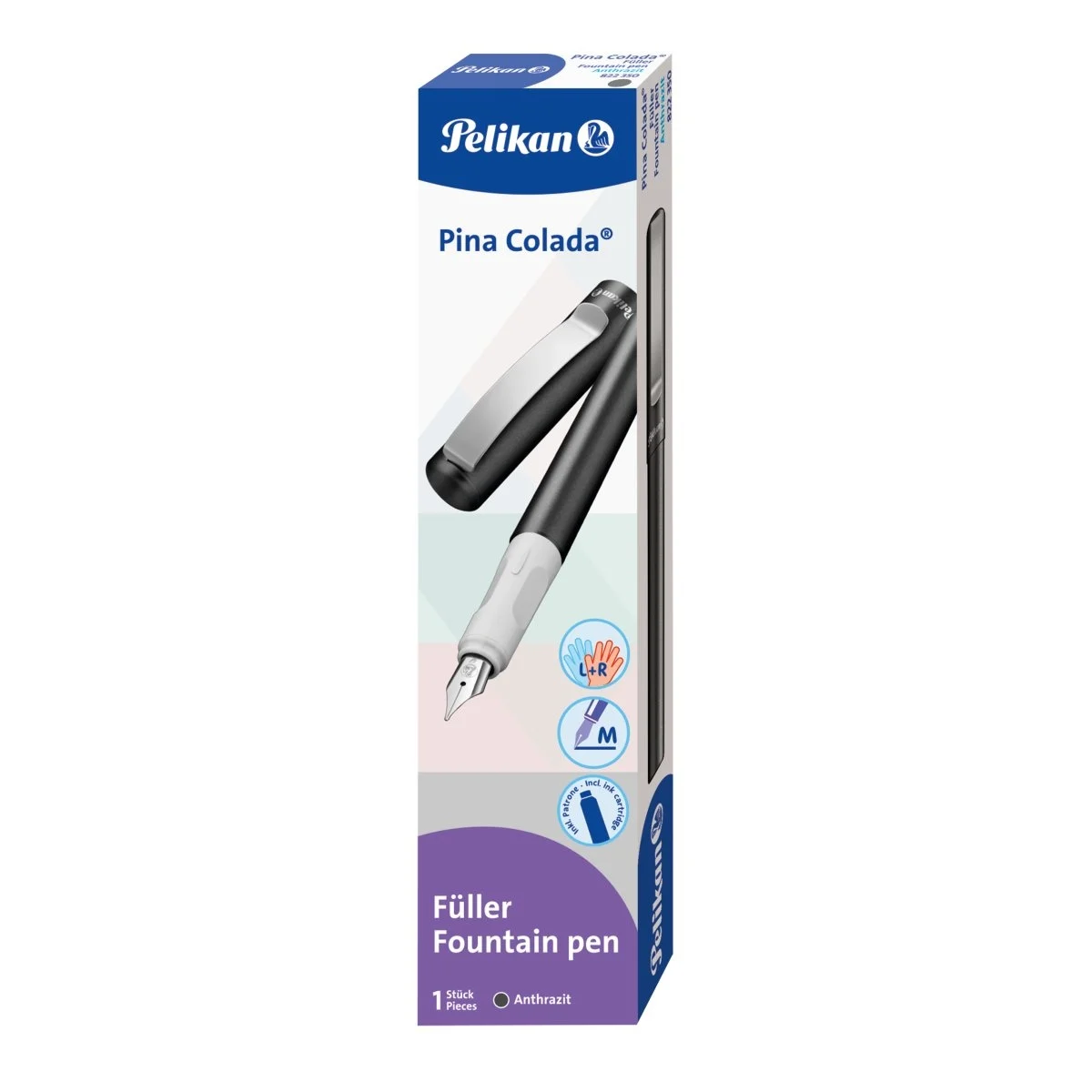 Stilou Pina Colada culoare gri metalizat penita M Pelikan [2]