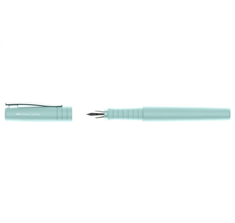 Stilou Poly Pen F Bleu Caraibe Faber-Castell [2]