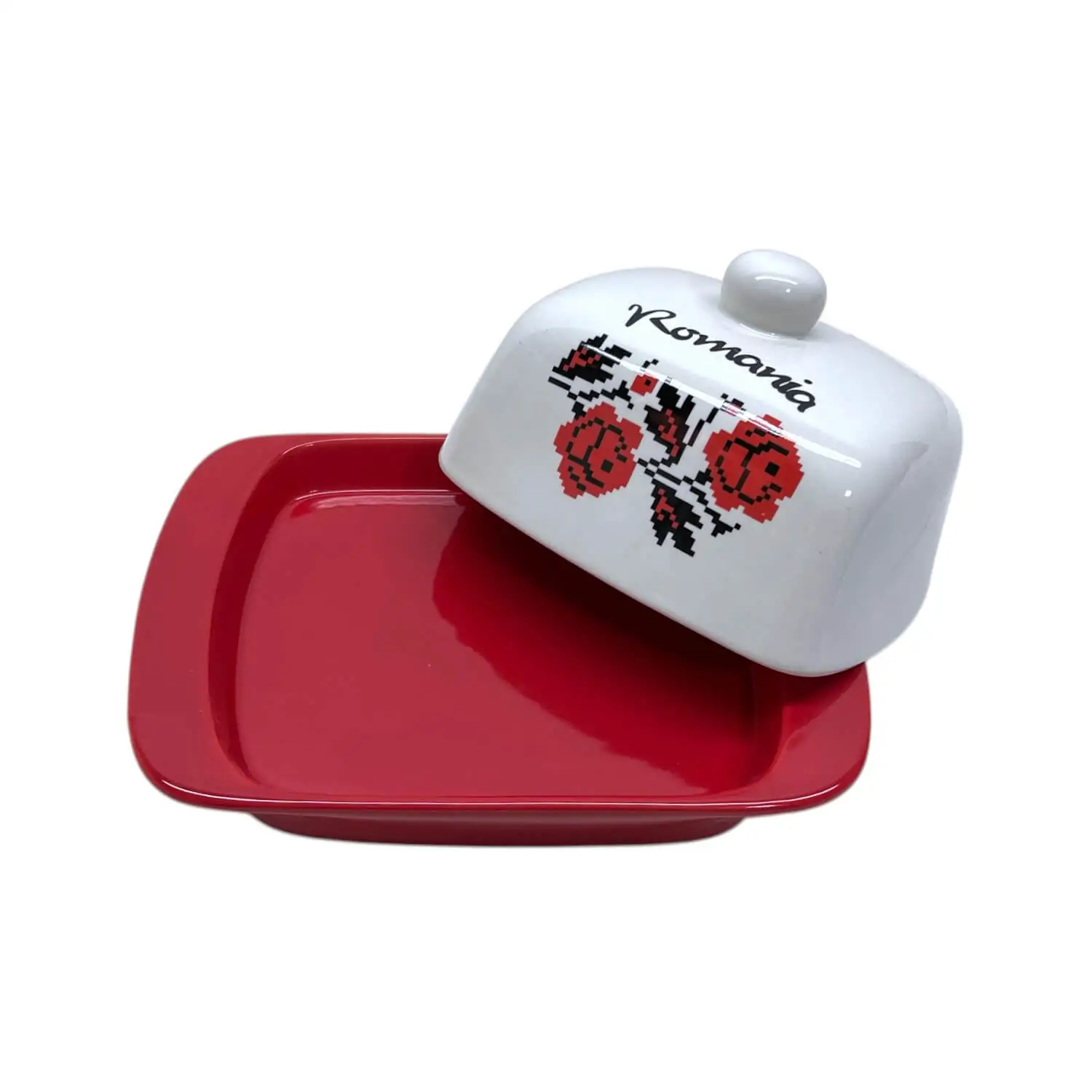 Suport unt ceramic cu capac motiv traditional [3]