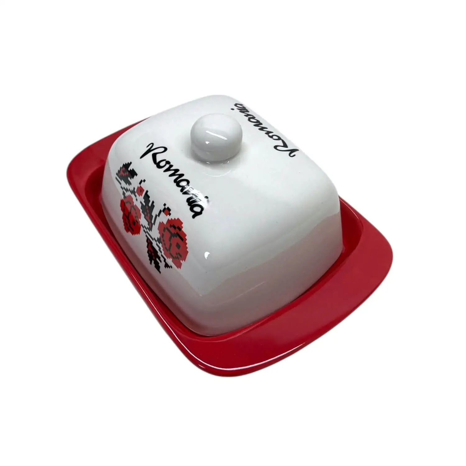 Suport unt ceramic cu capac motiv traditional [4]