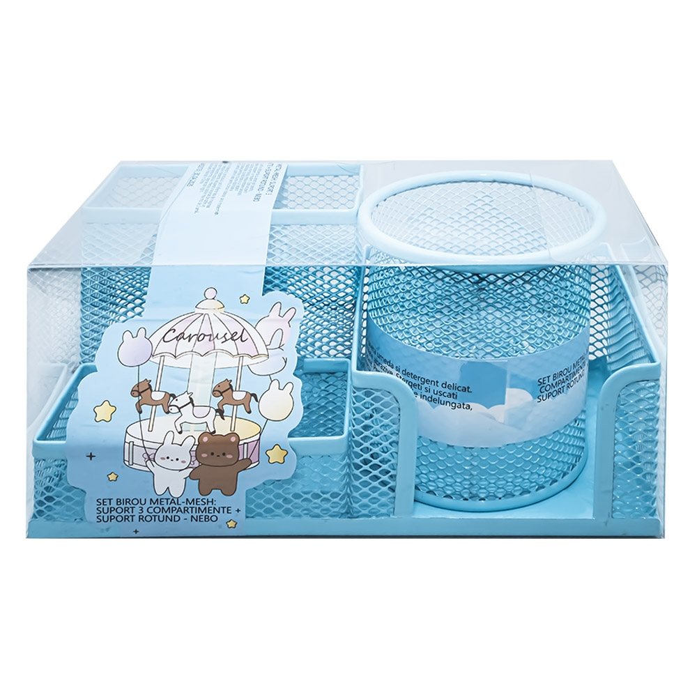 Suport birou metal 3 componente si suport rotund Nebo culori diferite [3]