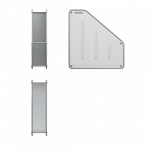 Suport vertical pentru hartie ErichKrause Compass Classic argintiu [2]