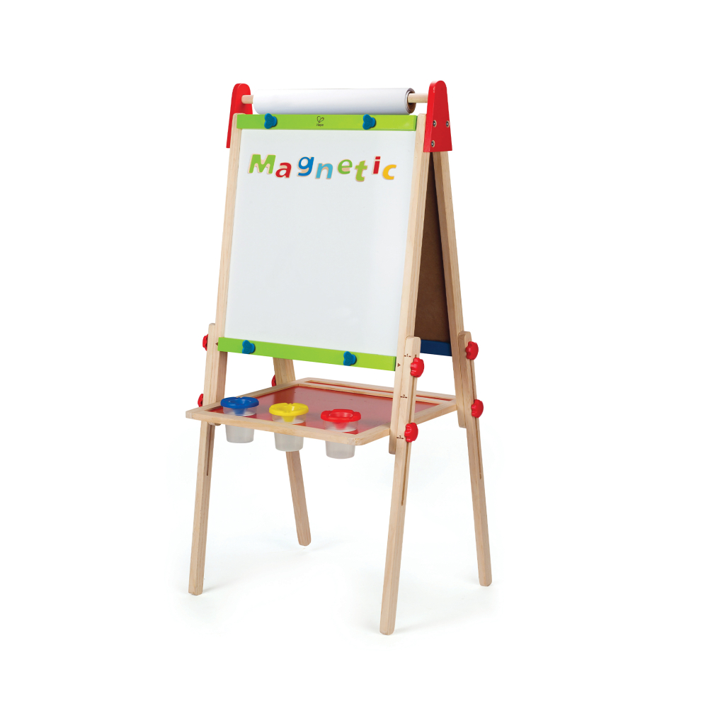 Tabla magnetica dubla din lemn Hape Sevalet cu suport reglabil si accesorii [2]