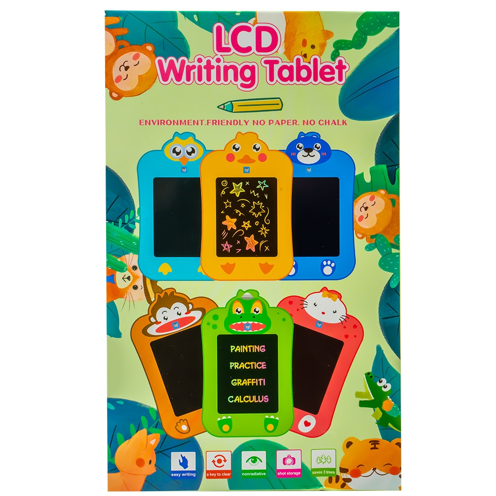Tablita LCD pentru scris si desen cu baterii incluse model animale [2]