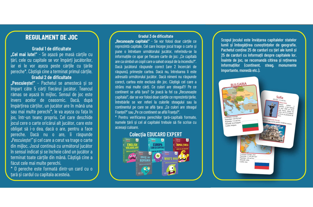 Carti de joc educative – Tari si capitale [3]