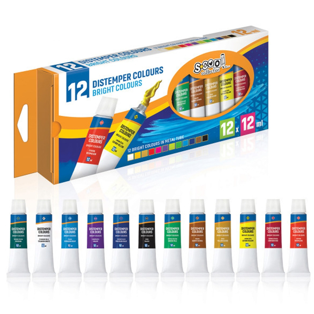 Tempera 12 culori x 12ml S-Cool [2]