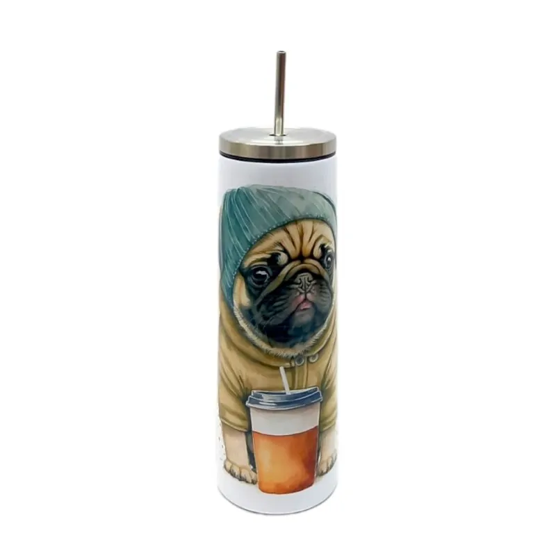 Termos metalic cu pai I need coffee dog 500 ml [2]
