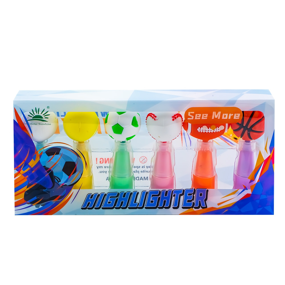 Textmarker 6 culori/set Minge [3]