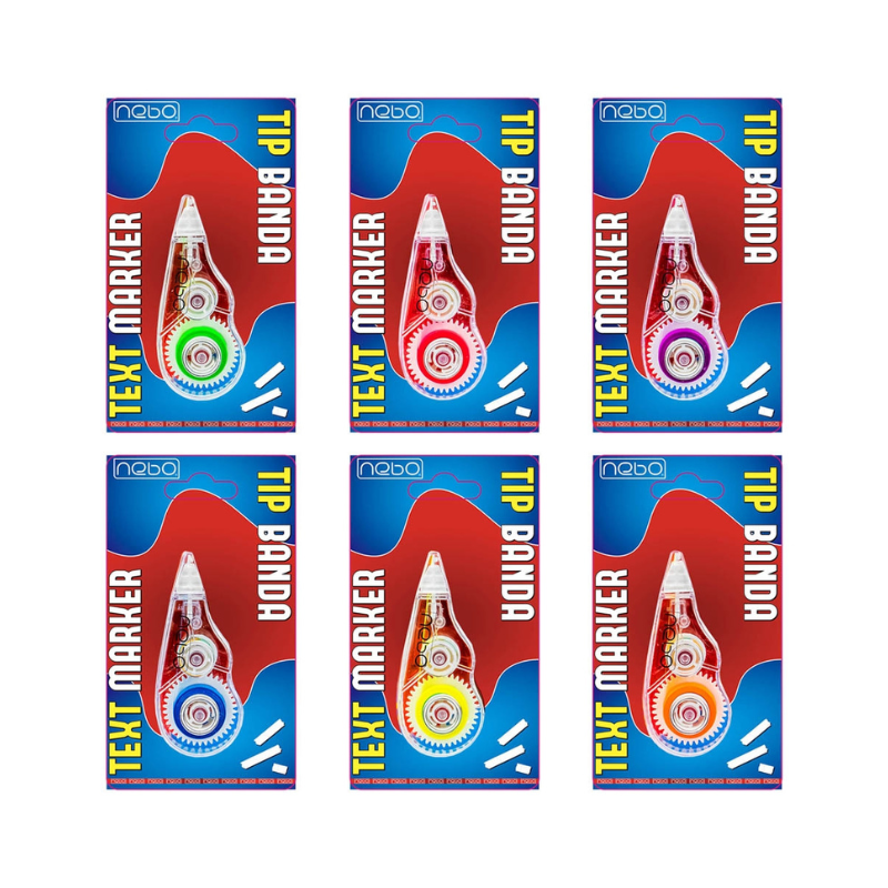 Text marker tip banda 5mm x 3m Nebo [5]