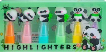 Text markere 6 culori /set urs panda [2]