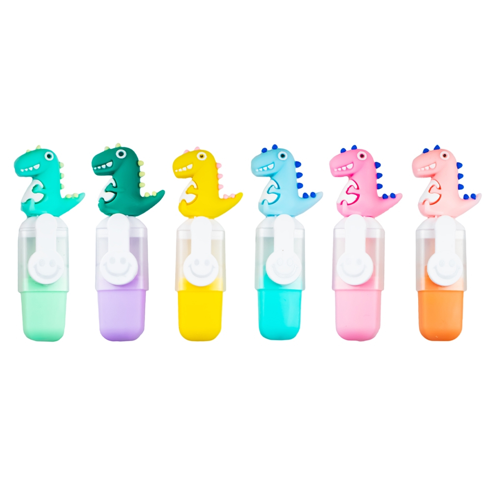 Textmarkere copii Dinozaur 6 culori/set [9]