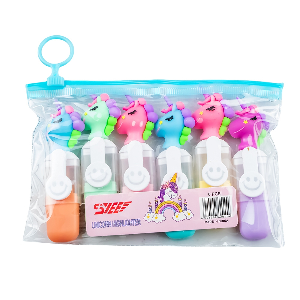 Textmarkere copii Unicorn 6 culori/set [2]