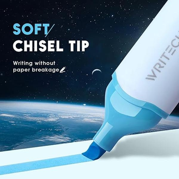 Textmarker astronaut Writech pastel albastru arctic varf tesit 1–5.5mm [3]