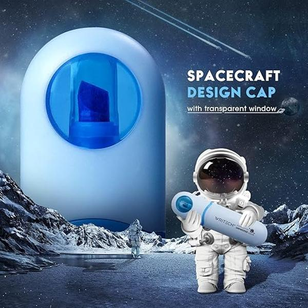 Textmarker astronaut Writech pastel albastru arctic varf tesit 1–5.5mm [2]