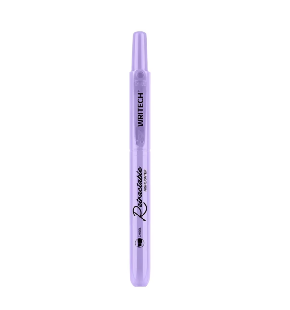 Textmarker retractabil Writech Pastel liliac [1]