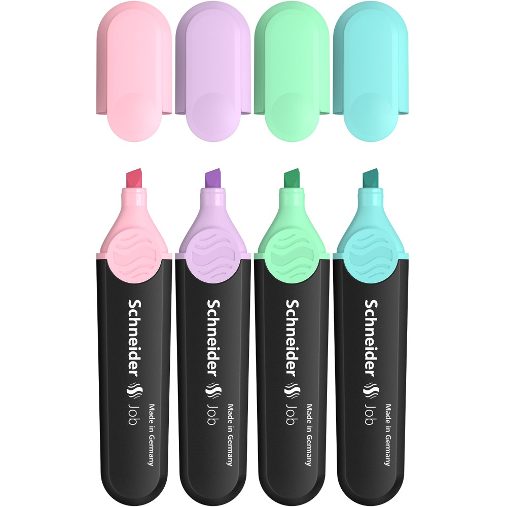 Textmarker set 4 culori pastel Schneider Job [3]