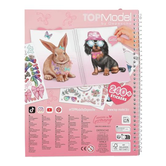 Carte cu stickere Animale TOPModel [4]
