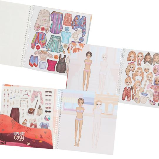 Carte cu stickere Dress Me Up COSY TOPModel [3]