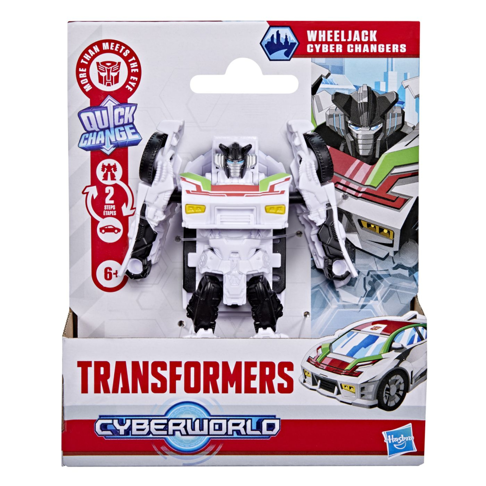 TRANSFORMERS CYBERWORLD ROBOT WHEELJACK CONVERTIBIL 10CM [1]
