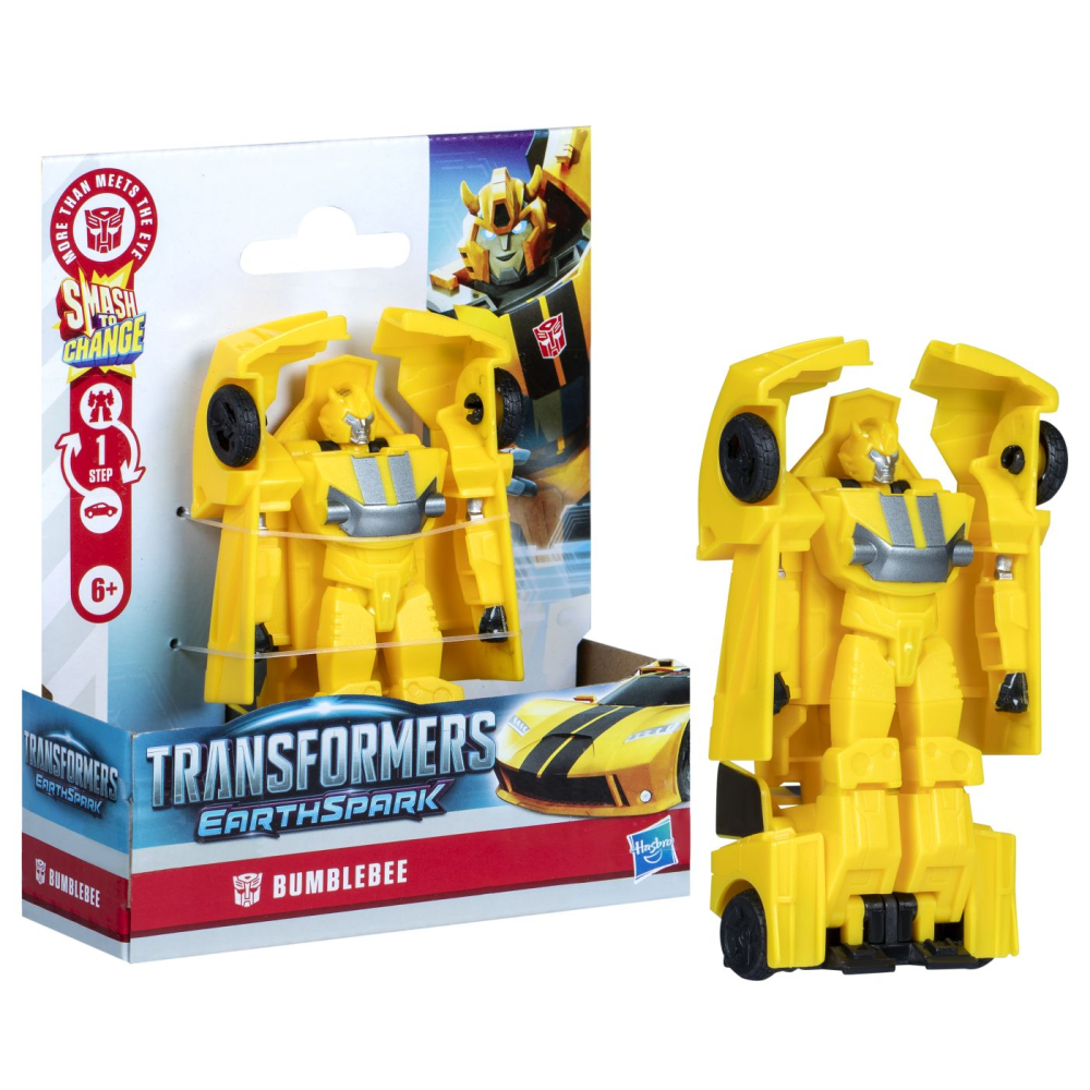 TRANSFORMERS EARTHSPARK FIGURINA BUMBLEBEE 1 STEP SMASH TO CHANGE [8]