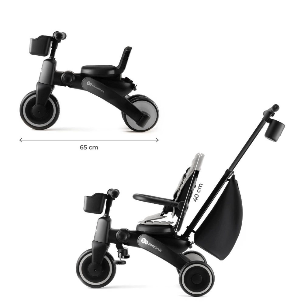 TRICICLETA KINDERKRAFT JAZZ 2, GREY [8]