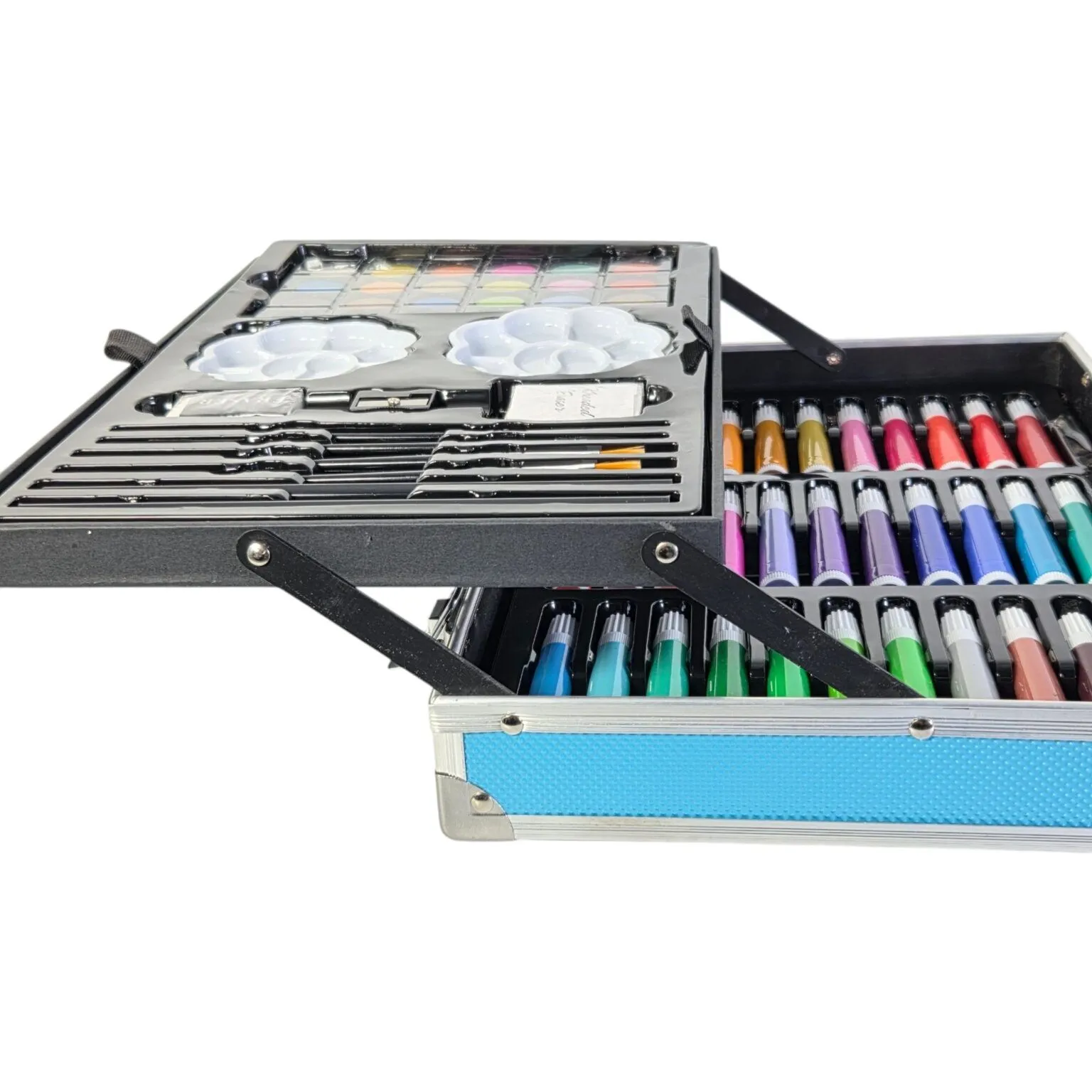 Trusa de colorat pentru copii 145 piese cu valiza organizatoare [5]