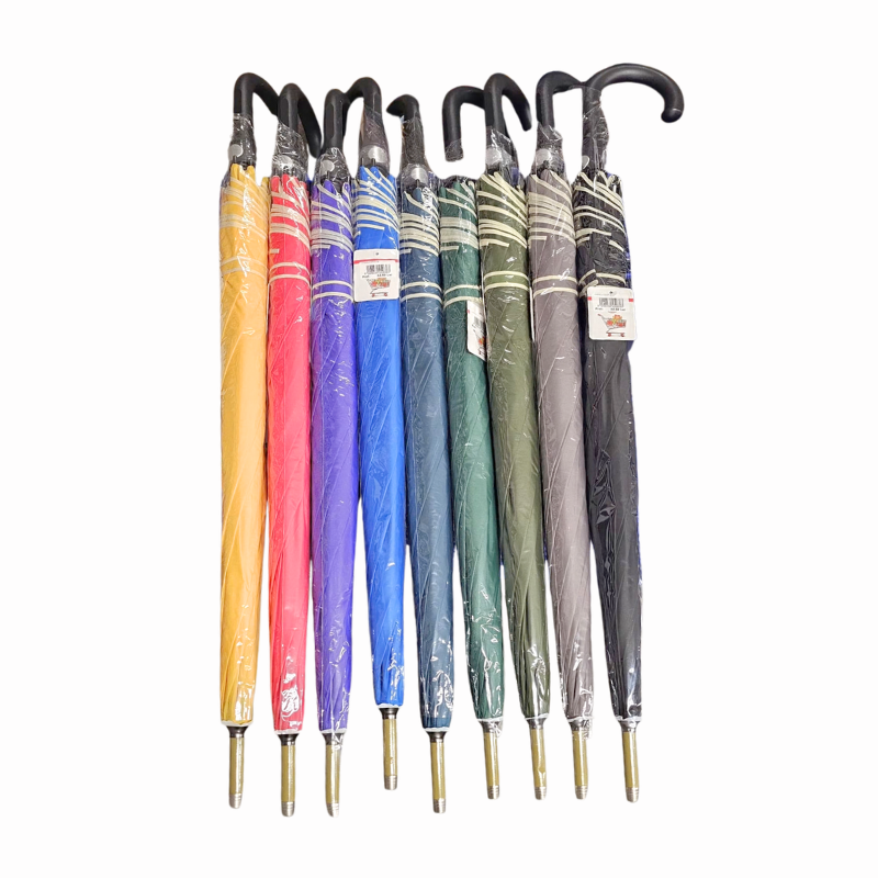 Umbrela de ploaie cu maner curbat 96 cm diferite culori [2]