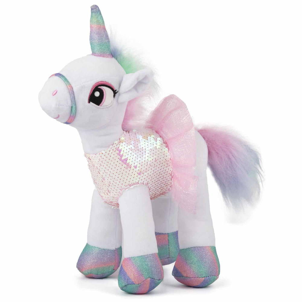 Jucarie de plus Unicorn alb 30 cm [1]