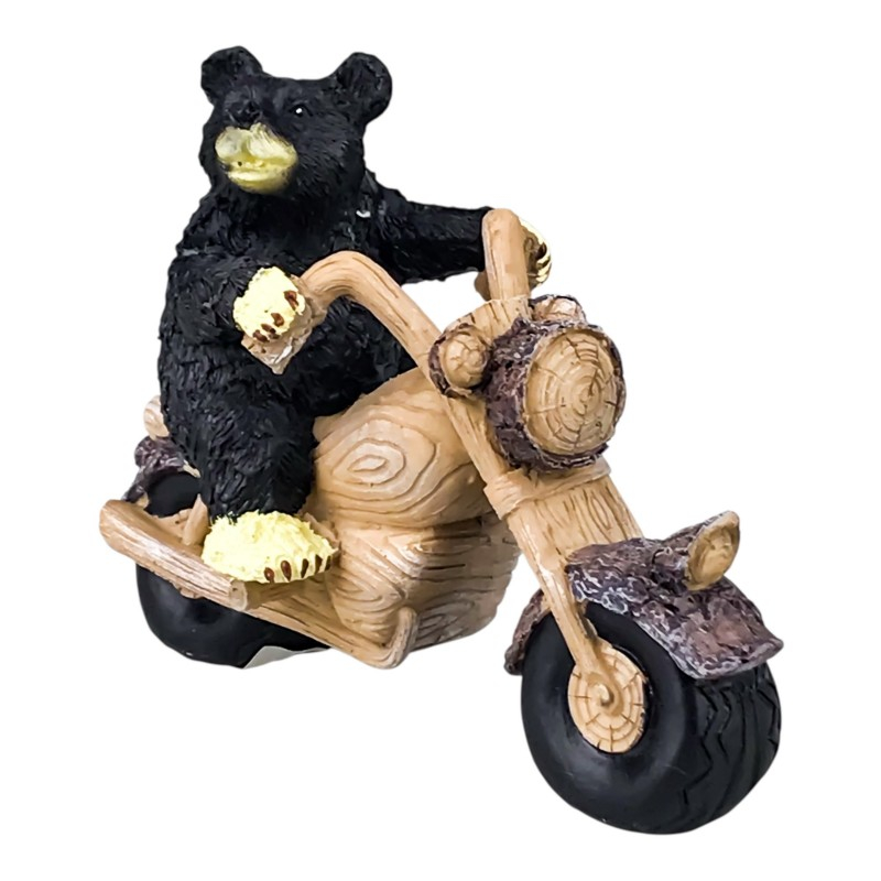 Urs pe motocicleta din rasina [2]