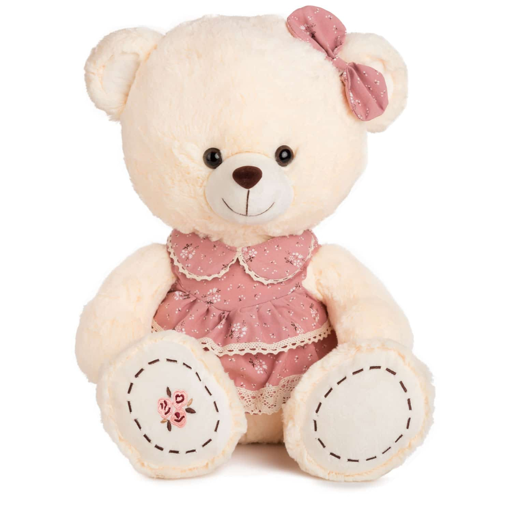 Jucarie de plus Ursulet rochita roz 42 cm [1]