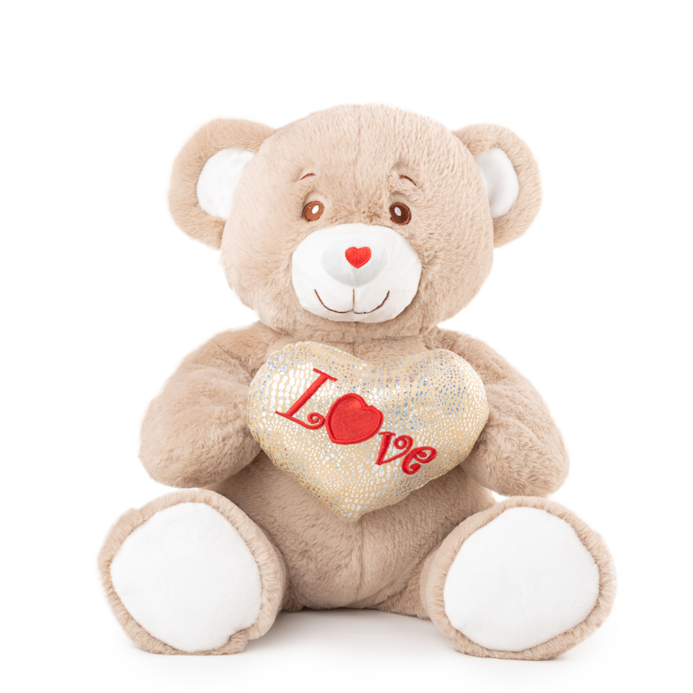 Ursulet bej cu inima 24 cm [1]