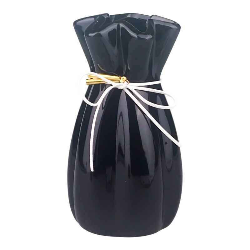 Vaza ceramica cu snur 10x15 cm diverse culori [6]