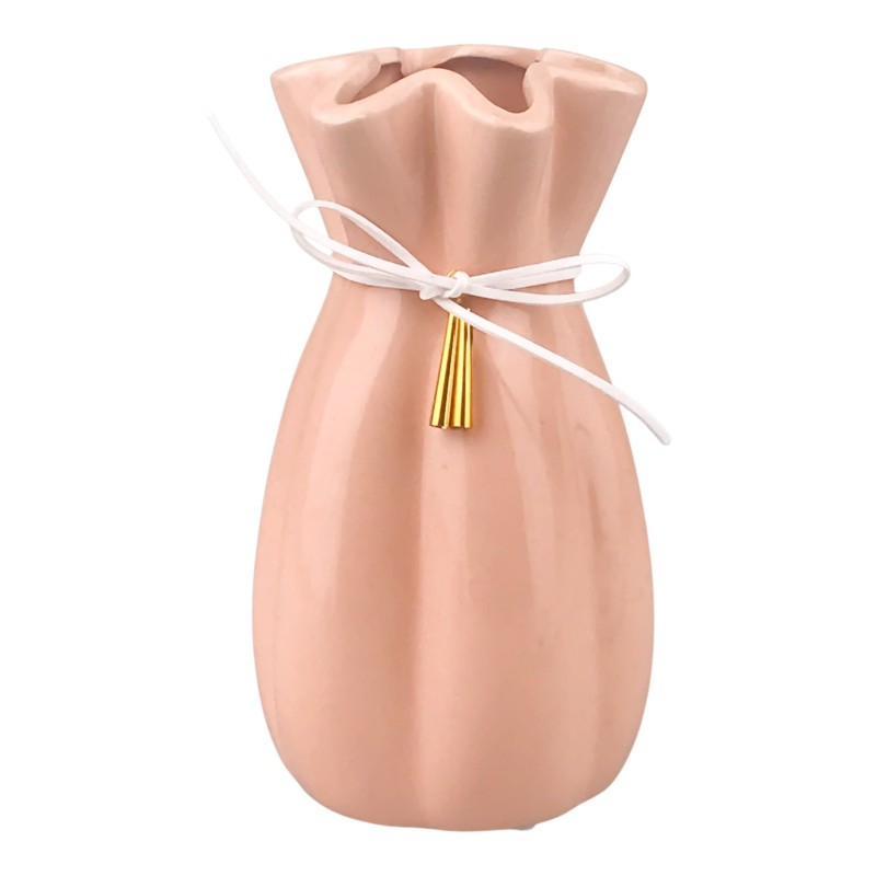 Vaza ceramica cu snur 10x15 cm diverse culori [5]