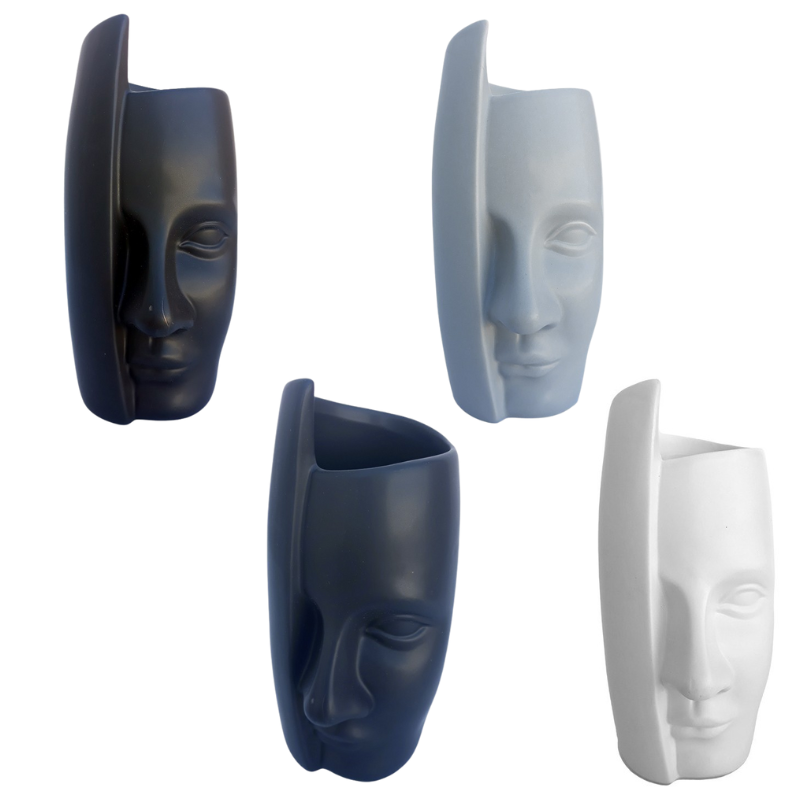 Vaza ceramica chip uman 8x18 cm [6]