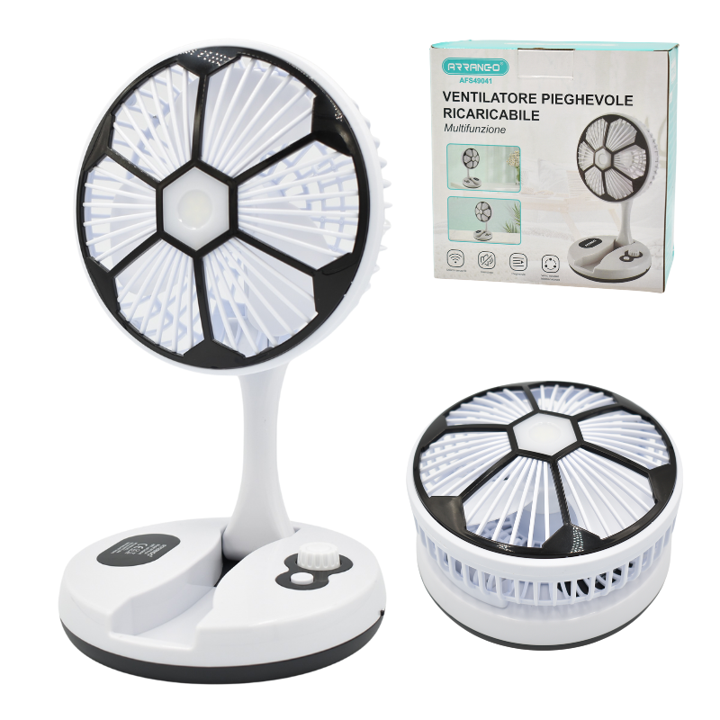 Ventilator reincarcabil 30 cm alb Arrango [2]