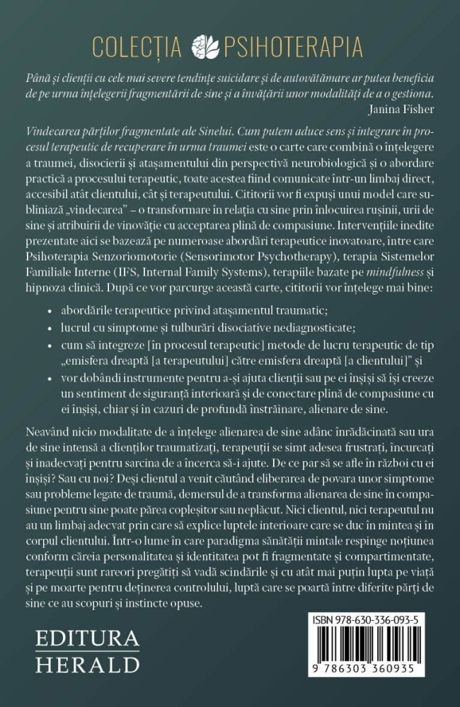 Vindecarea partilor fragmentate ale Sinelui - Janina Fisher [2]